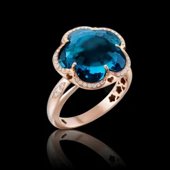 Pasquale Bruni BON TON RING- Rose Gold|Topaz