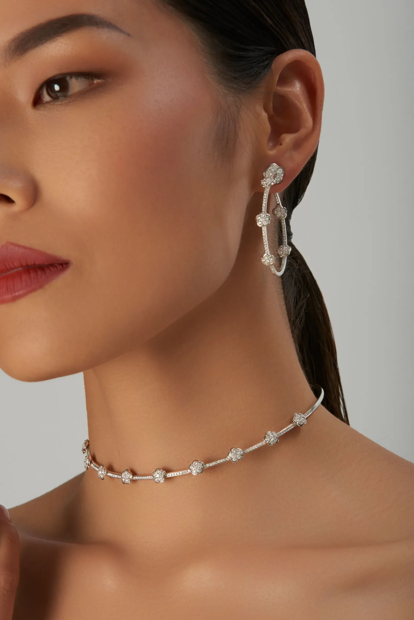 Pasquale Bruni FIGLIA DEI FIORI CHOKER- White Gold|Necklaces