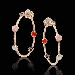 Pasquale Bruni FIGLIA DEI FIORI EARRINGS- Moonstone|Rose Gold