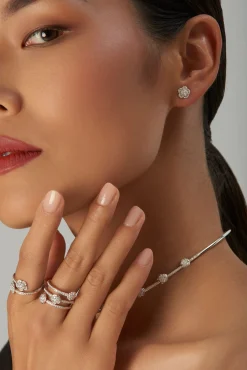 Pasquale Bruni FIGLIA DEI FIORI EARRINGS- White Gold|Earrings