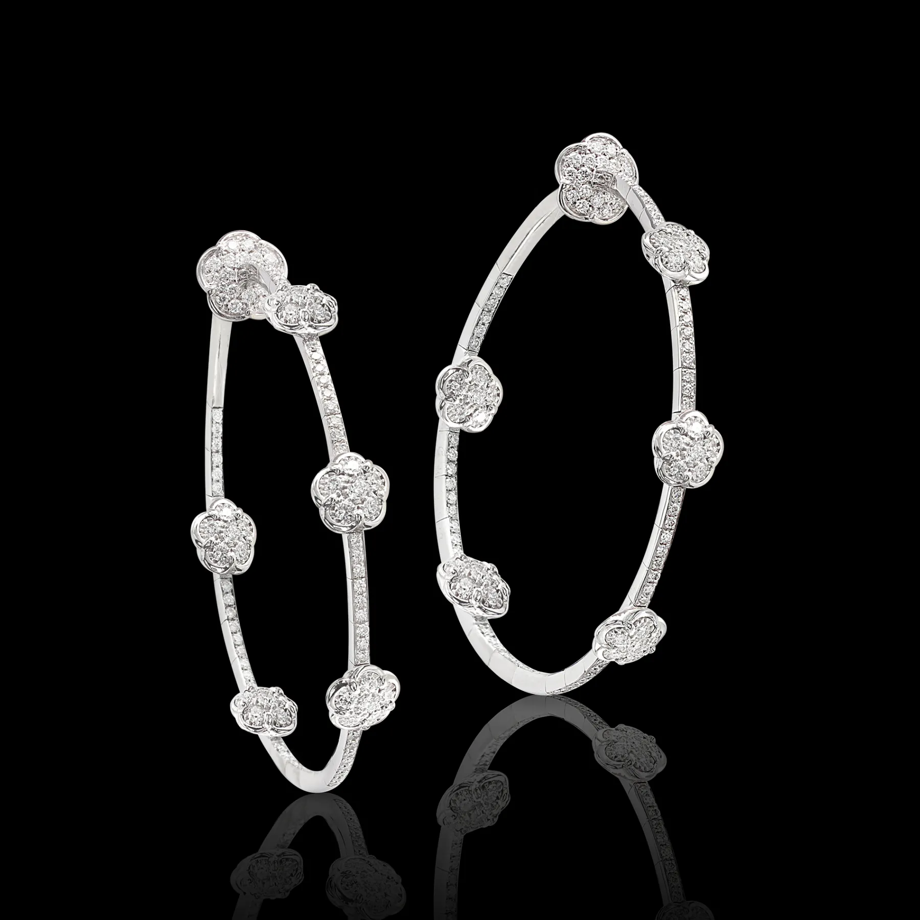 Pasquale Bruni FIGLIA DEI FIORI EARRINGS- White Gold|Earrings