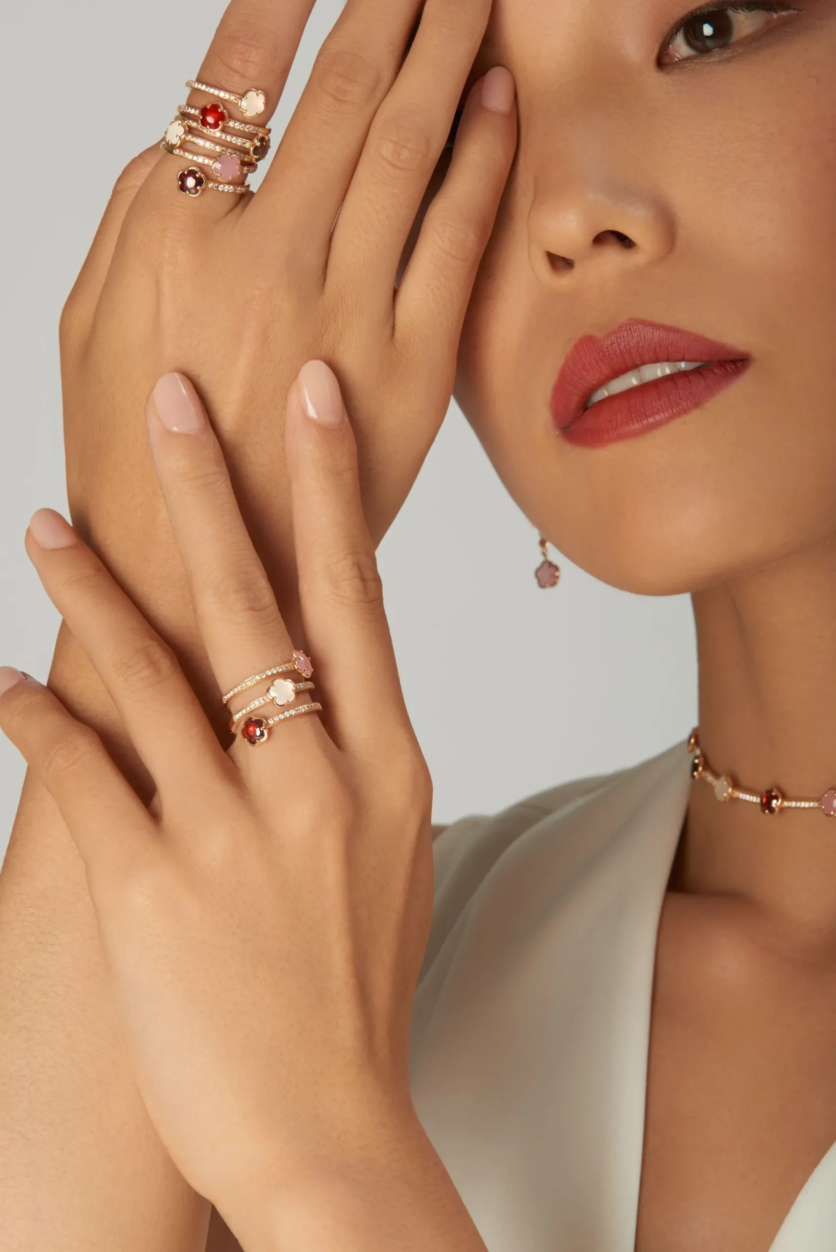 Pasquale Bruni FIGLIA DEI FIORI RING- Moonstone|Rose Gold