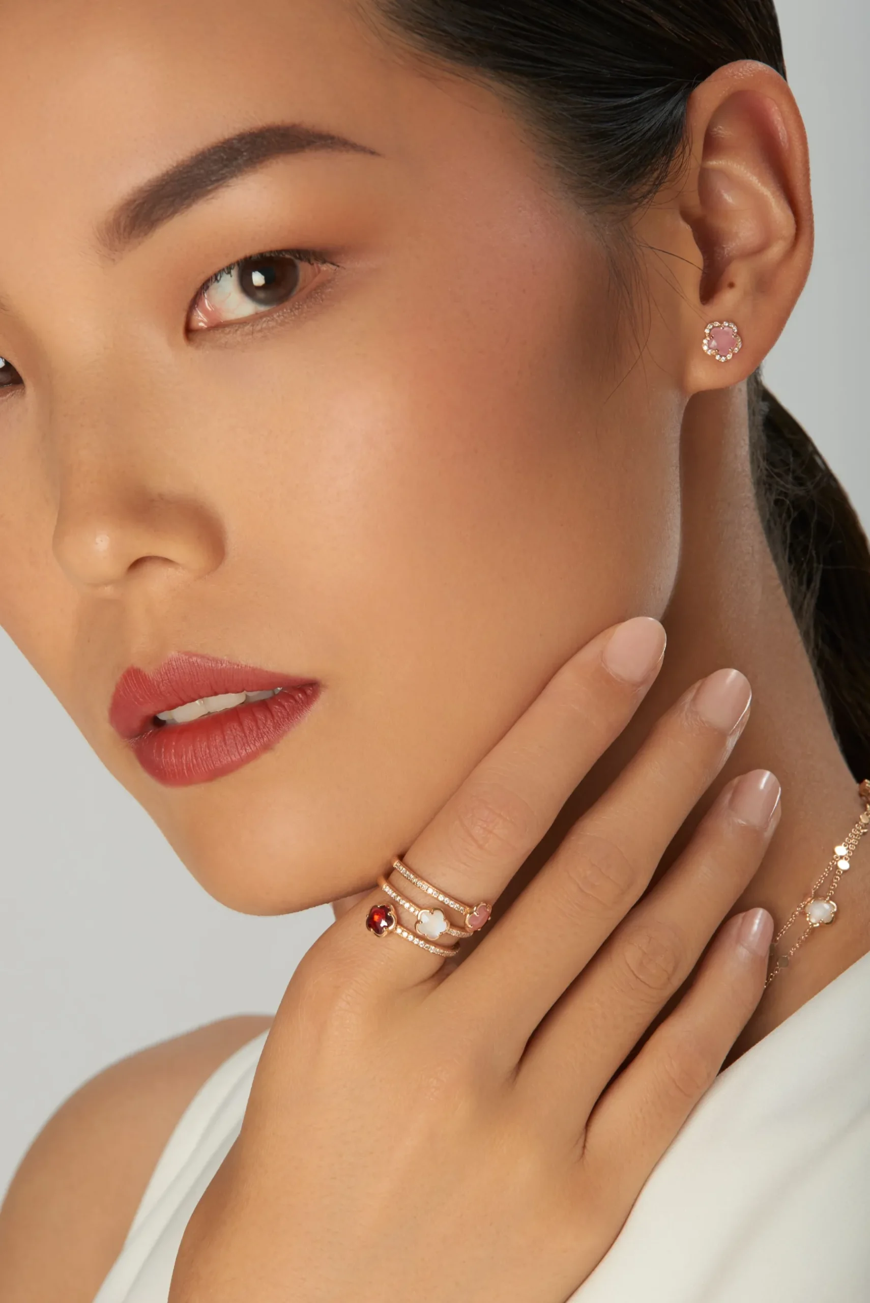 Pasquale Bruni FIGLIA DEI FIORI RING- Moonstone|Rose Gold