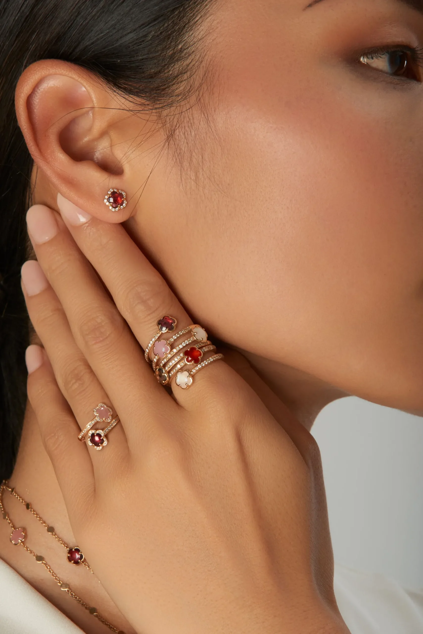 Pasquale Bruni FIGLIA DEI FIORI RING- Moonstone|Rose Gold