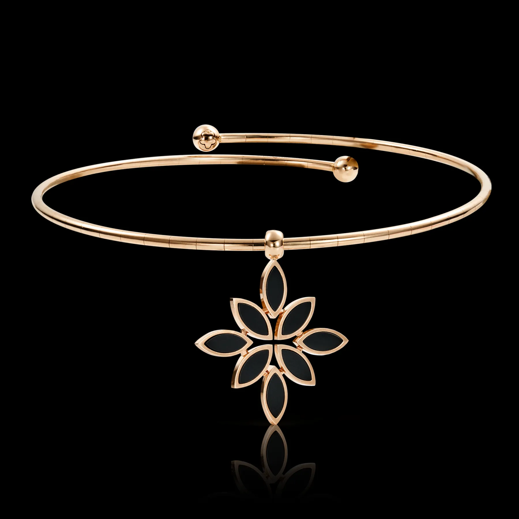 Pasquale Bruni GHIRLANDA LUCE DI LOTO CHOKER- Rose Gold|Necklaces
