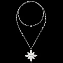 Pasquale Bruni GHIRLANDA LUCE DI LOTO NECKLACE- White Gold|Necklaces
