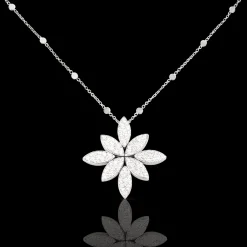 Pasquale Bruni GHIRLANDA LUCE DI LOTO NECKLACE- White Gold|Necklaces