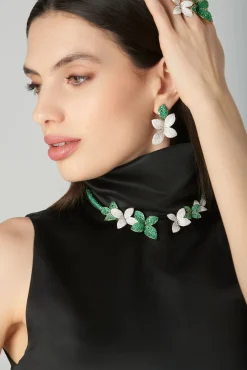 Pasquale Bruni GIARDINI SEGRETI GREEN SOUL EARRINGS- Emerald|White Gold