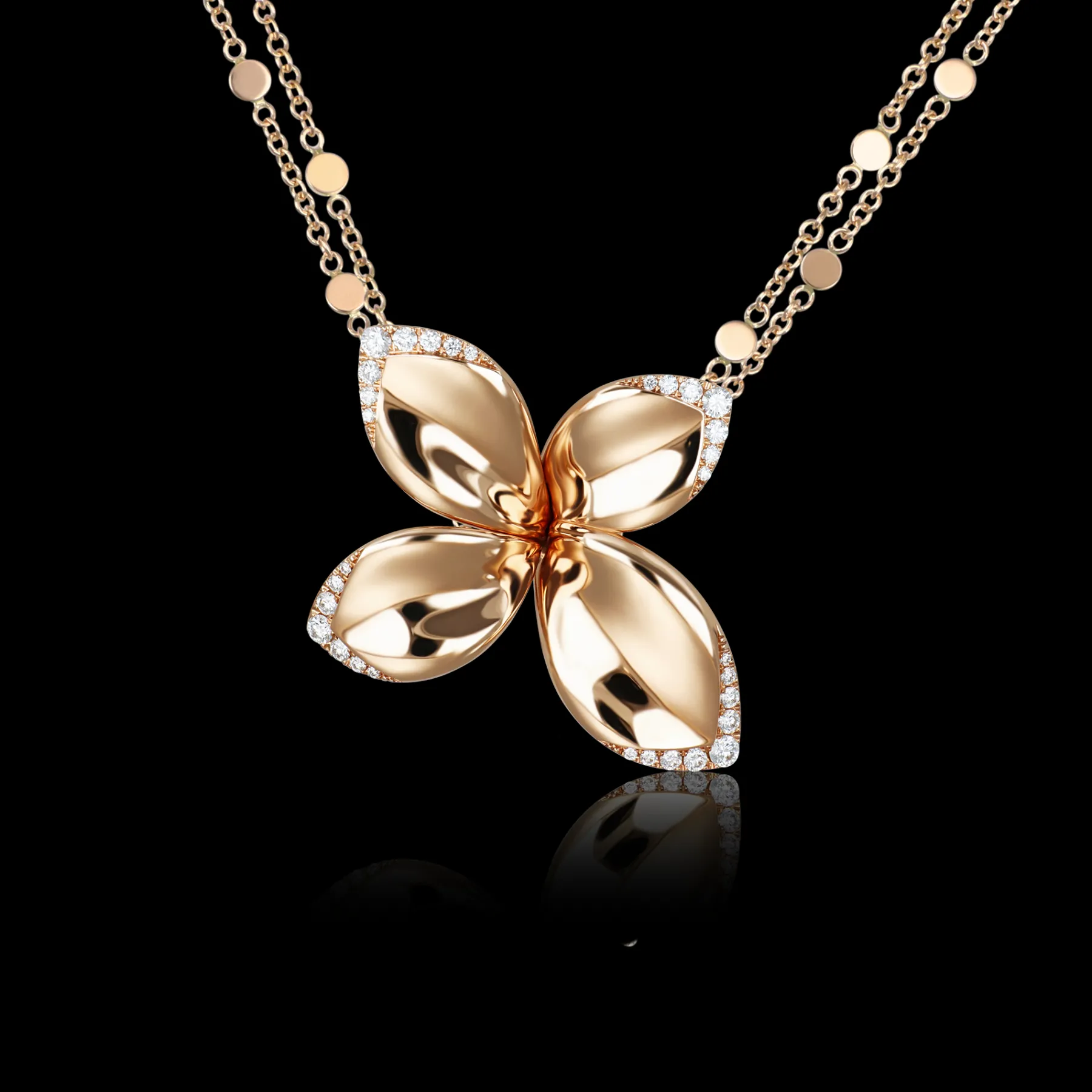 Pasquale Bruni GIARDINI SEGRETI NECKLACE- Rose Gold|Necklaces
