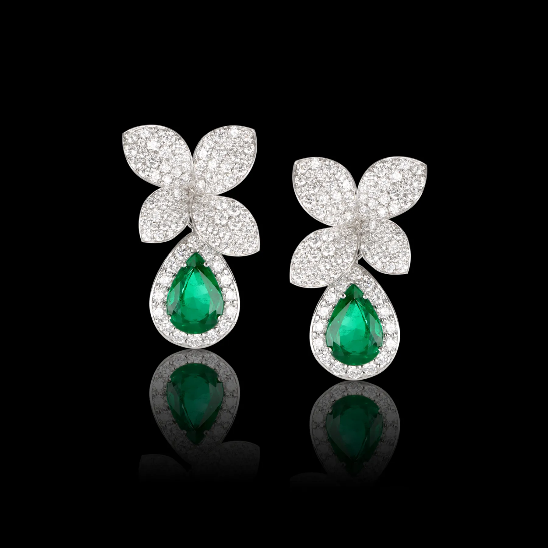 Pasquale Bruni HEART TO EARTH EARRINGS- Emerald|Heart To Earth