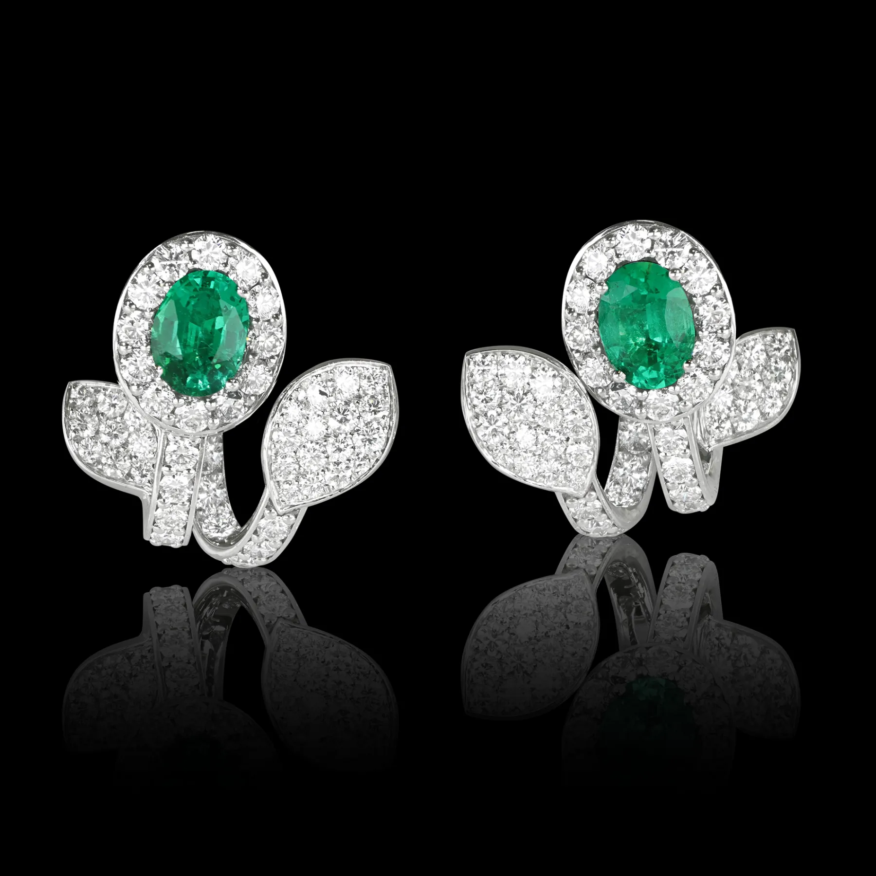 Pasquale Bruni HEART TO EARTH EARRINGS- Emerald|Heart To Earth