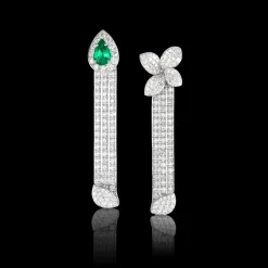 Pasquale Bruni HEART TO EARTH EARRINGS- Emerald|Heart To Earth