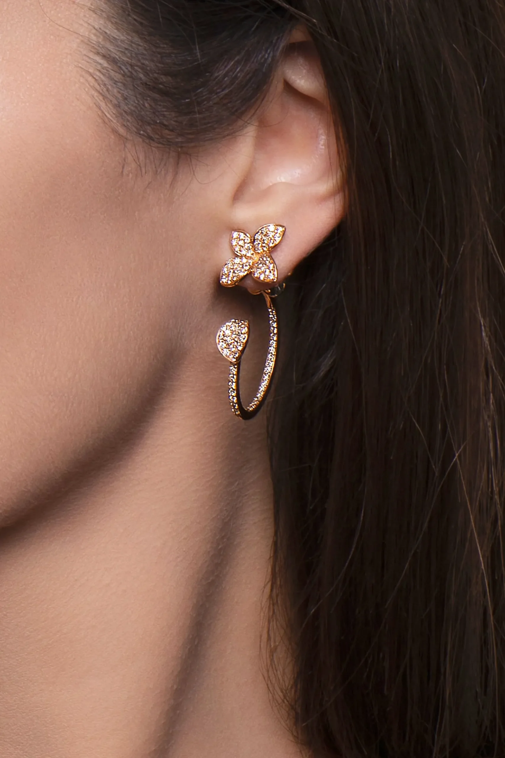 Pasquale Bruni PETIT GARDEN EARRINGS- Rose Gold|Earrings