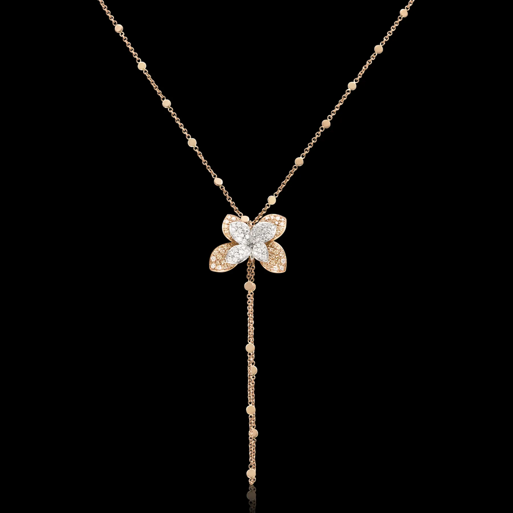 Pasquale Bruni PETIT GARDEN LIBELLULE NECKLACE- White Gold|Rose Gold