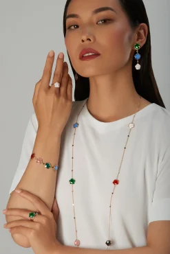 Pasquale Bruni PETIT JOLI BOUQUET BRACELET- Agate|Rose Gold