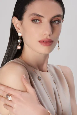 Pasquale Bruni PETIT JOLI BOUQUET LUNAIRE EARRINGS- Moonstone|Rose Gold