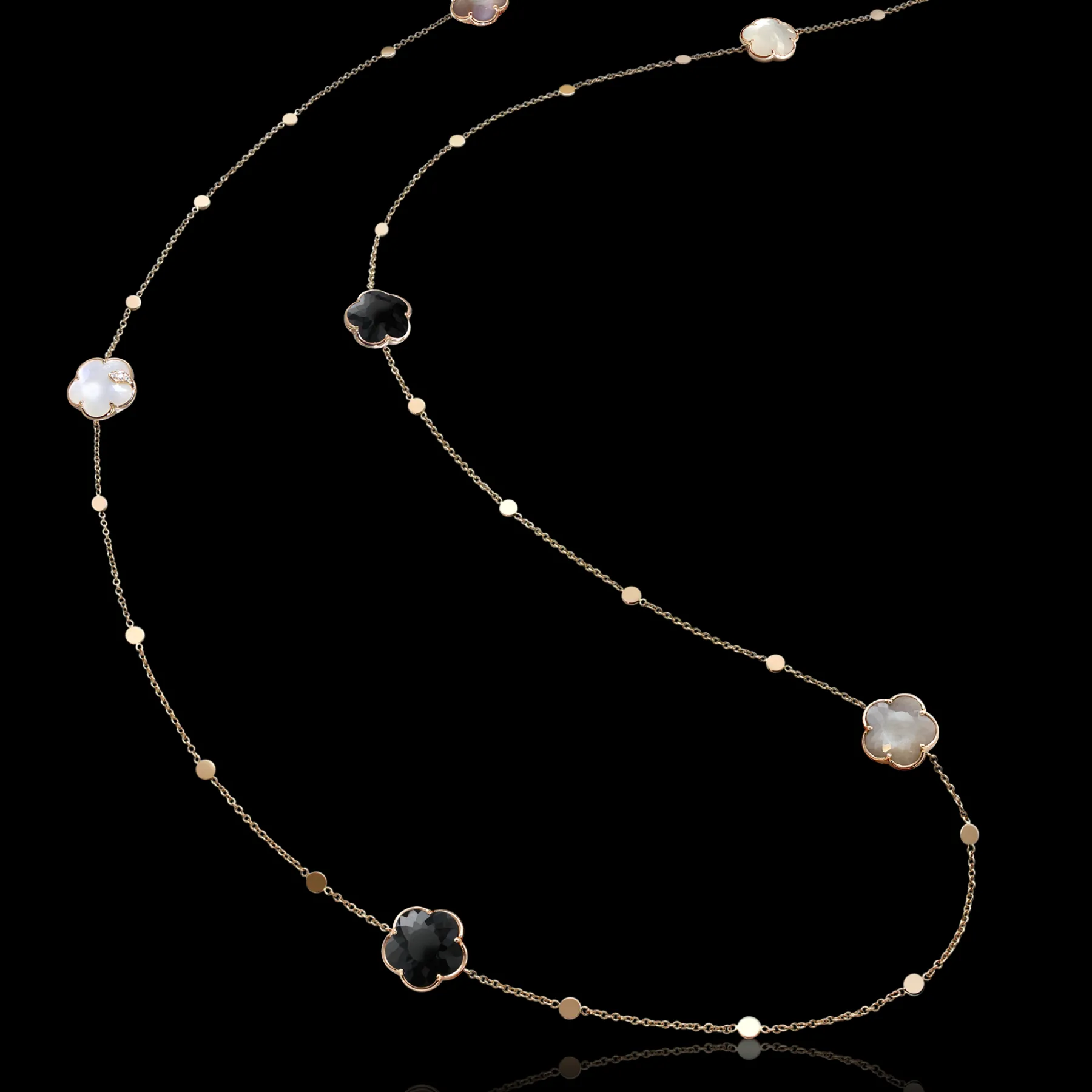 Pasquale Bruni PETIT JOLI BOUQUET LUNAIRE SAUTOIR- Moonstone|Rose Gold
