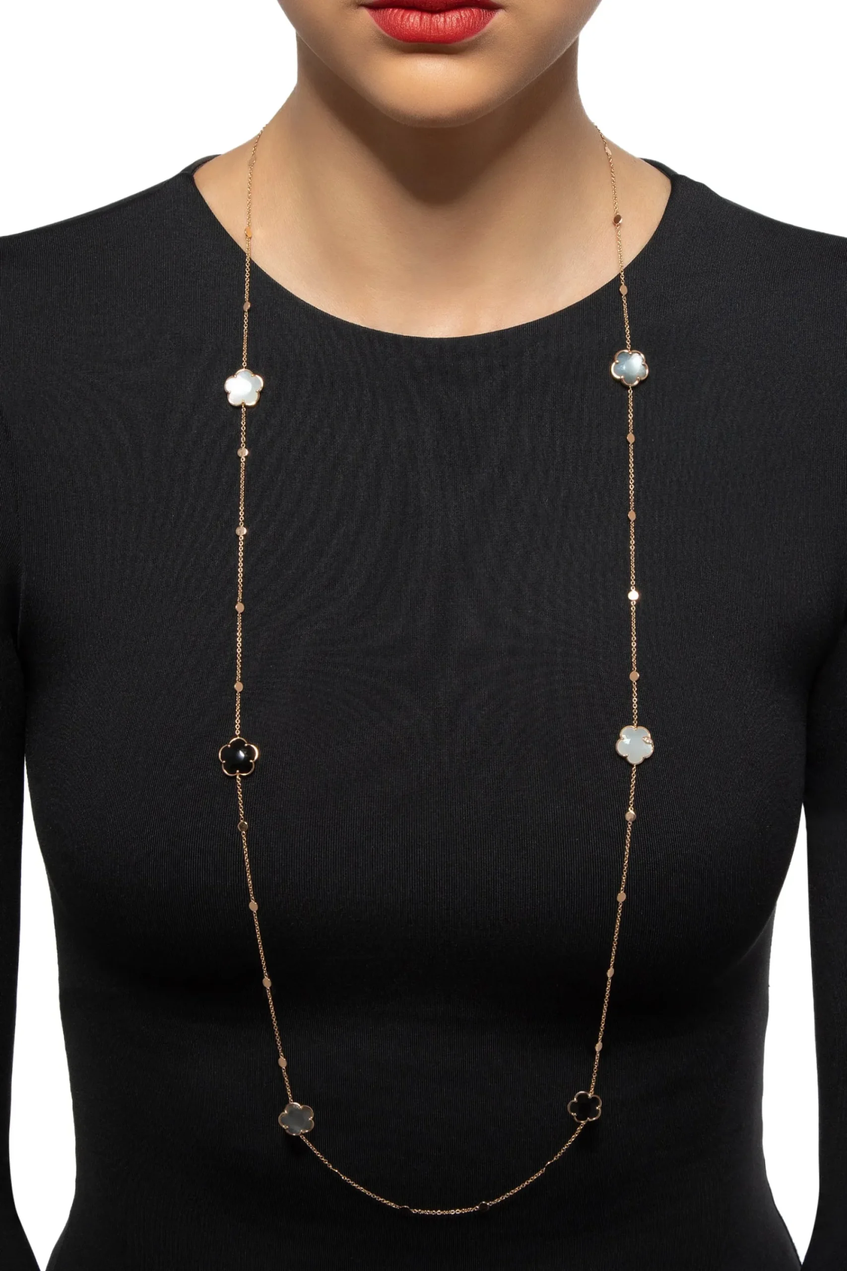 Pasquale Bruni PETIT JOLI BOUQUET LUNAIRE SAUTOIR- Moonstone|Rose Gold