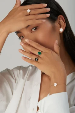 Pasquale Bruni PETIT JOLI EARRINGS- Agate|Rose Gold