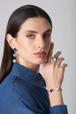 Pasquale Bruni PETIT JOLI IN THE BLUE EARRINGS- Moonstone|Turquoise