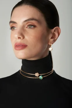 Pasquale Bruni PETIT JOLI LUNAIRE EARRINGS- Rose Gold|Moonstone