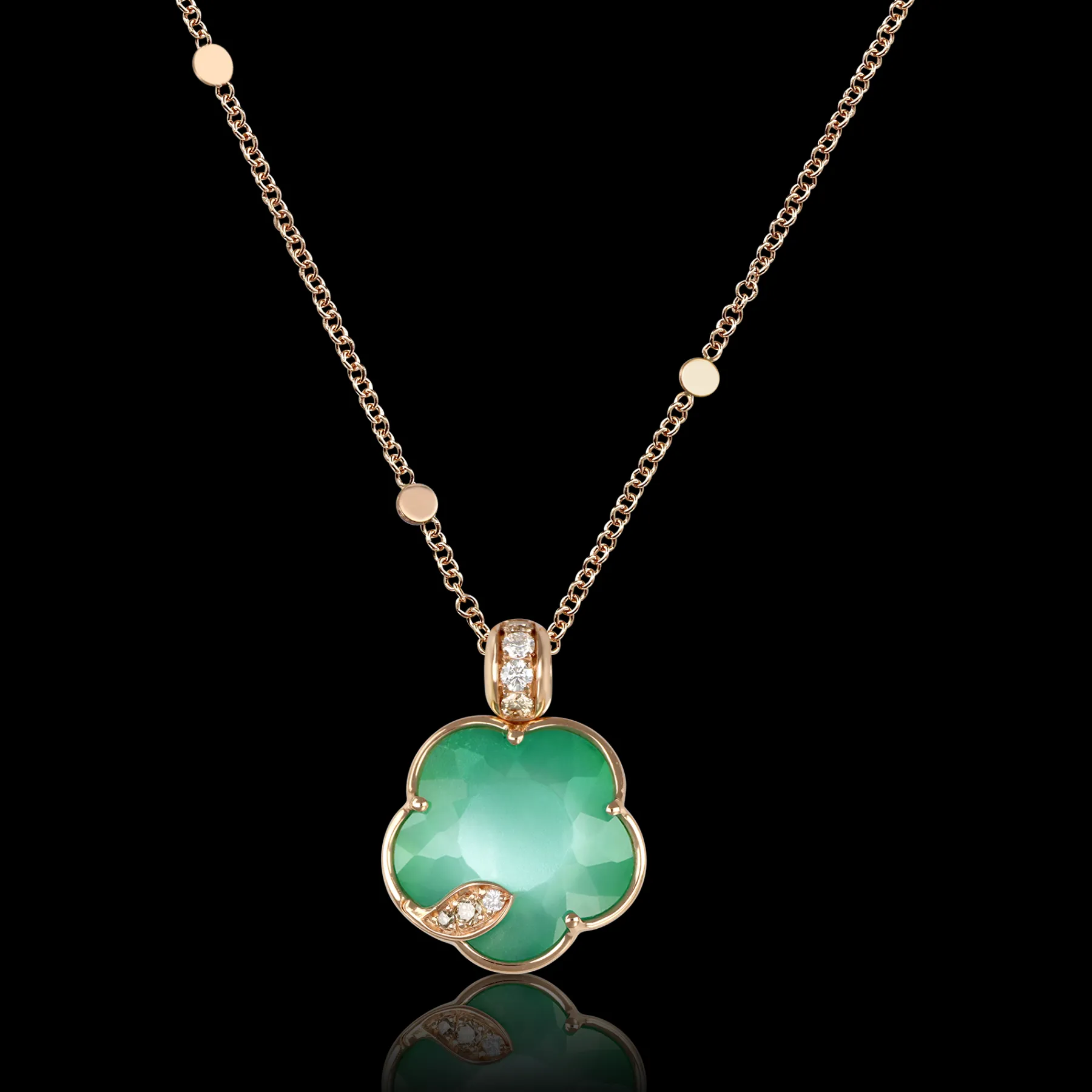Pasquale Bruni PETIT JOLI LUNAIRE NECKLACE- Moonstone|Agate