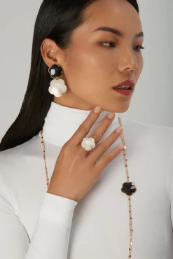 Pasquale Bruni TON JOLI EARRINGS- Agate|Rose Gold