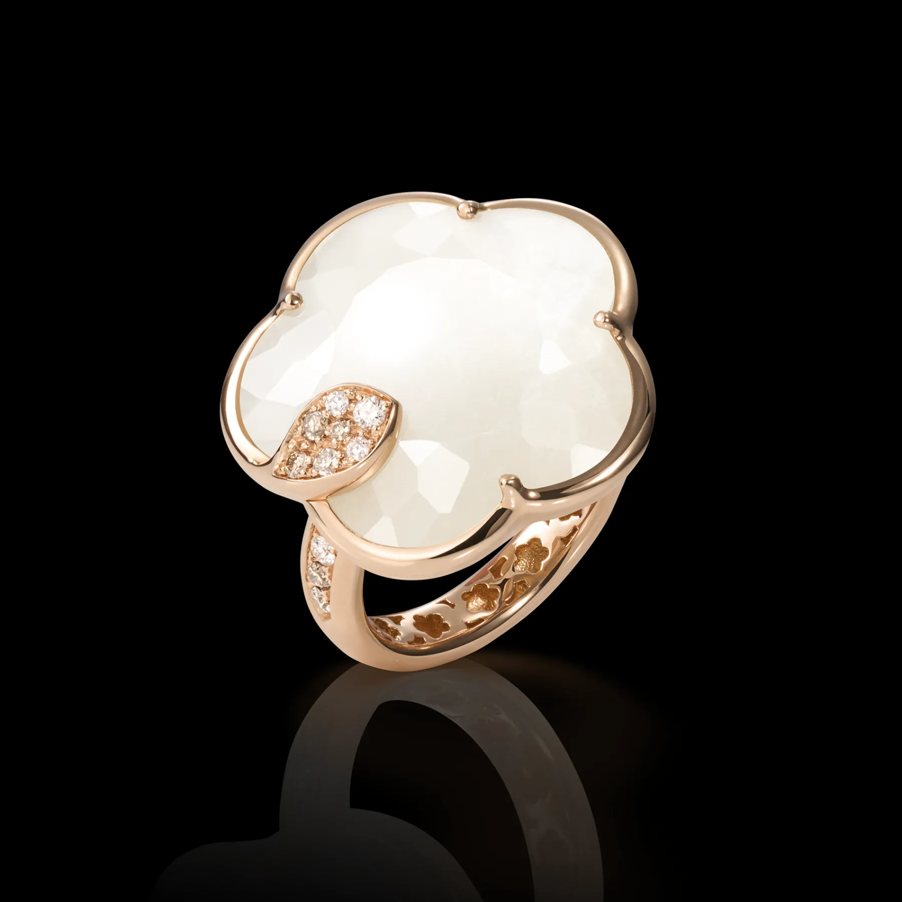 Pasquale Bruni TON JOLI LUNAIRE RING- Moonstone|Rose Gold
