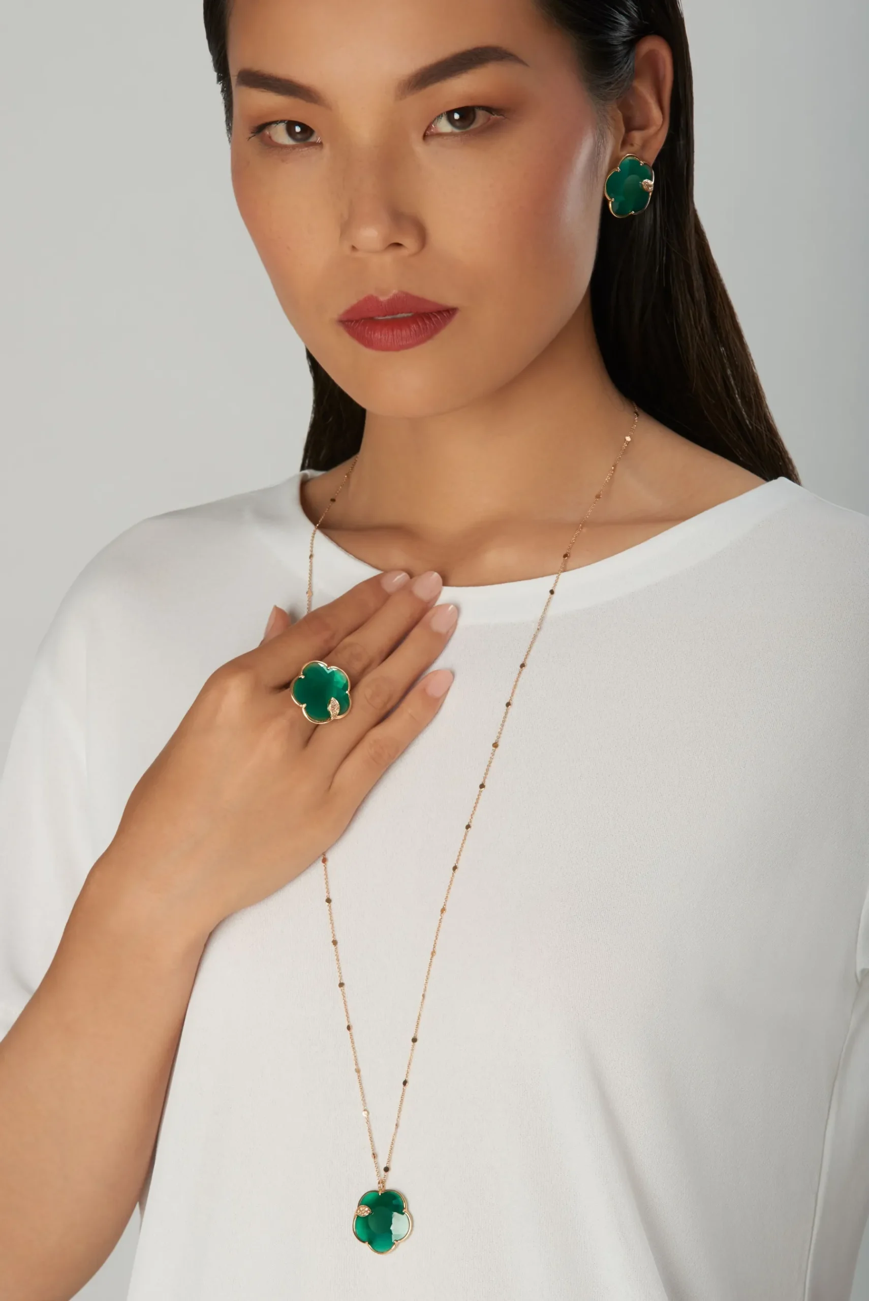 Pasquale Bruni TON JOLI NECKLACE- Agate|Rose Gold